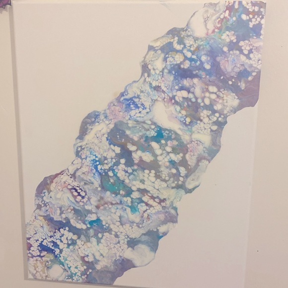 Original gorgeous art piece. It’s a paint pour one of a kind it’s 16 x 20 - Picture 2 of 5